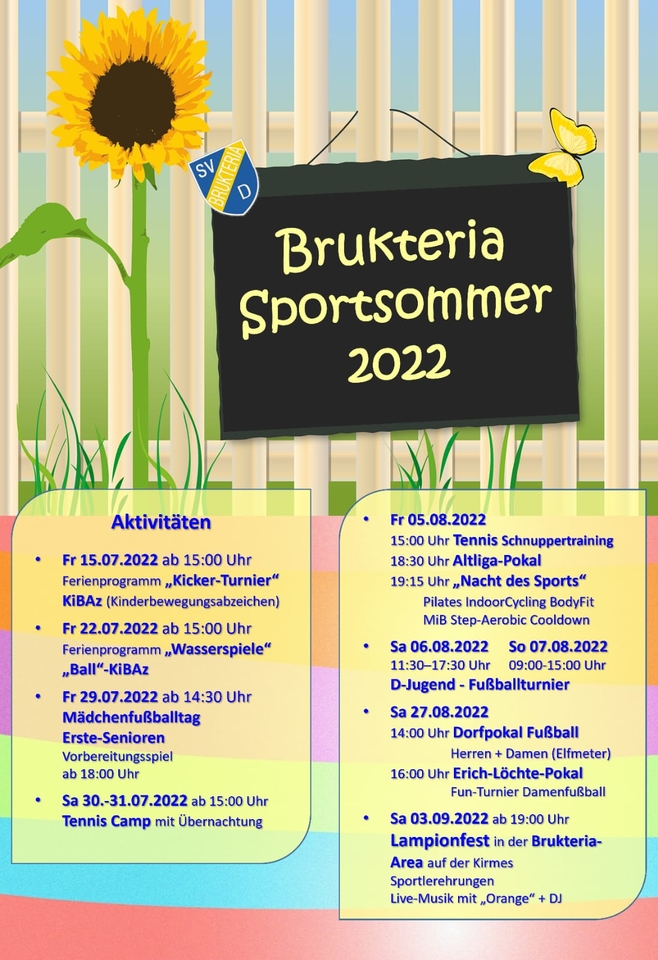 Brukeria Sportsommer 2022 Programm